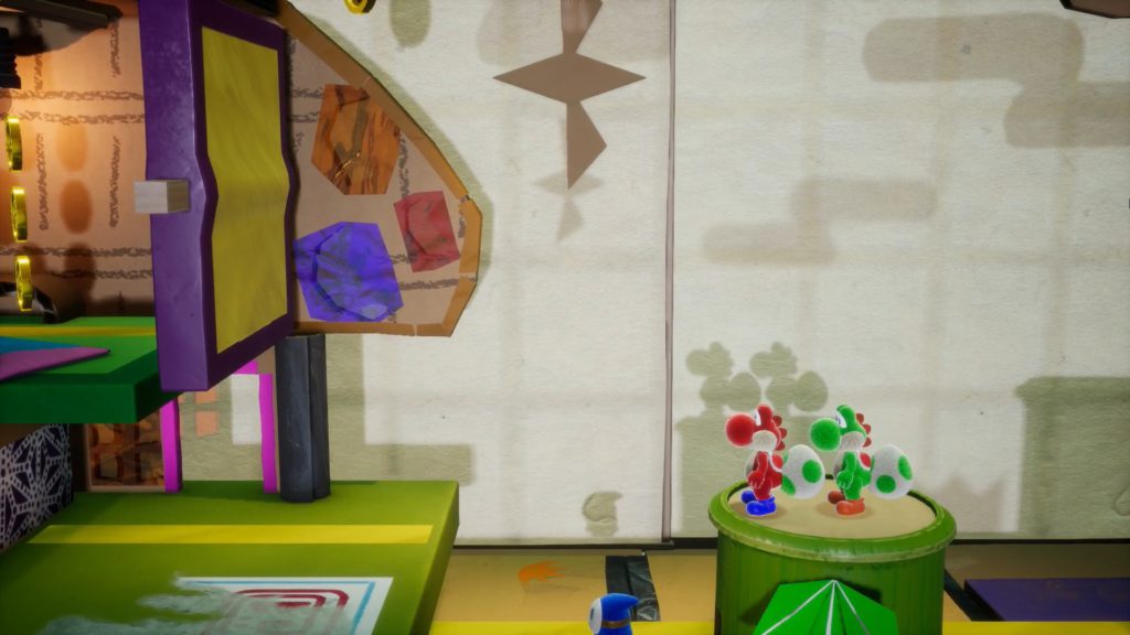 Co-op play in Yoshi's Crafted World.